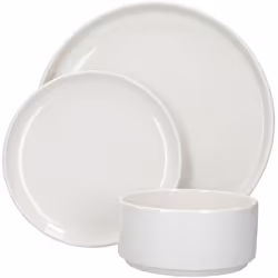Mikasa Set de Camberlie Stoviglie, piatti e ciotole de Scandinavian Style de Porcellana bianca, 12 pezzi. EAN: 5057982074661