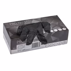 Draper Guanti in nitrile neri - Confezione da 100, nero