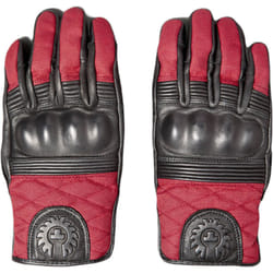 Belstaff Hampstead Guanti da moto, nero-rosso, dimensione S per uomo