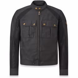 Belstaff Temple Giacca di cera da moto, nero, dimensione 3XL per uomo - Vista aggiuntiva 2