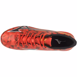 Scarpe da calcio Mizuno Alpha II Select FG Rosso - 44 1/2 - Vista aggiuntiva 3