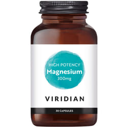 Viridian Magnesium 300Mg High Potency 30 Capsule Magnesio Superiore Alta Concentrazione pz