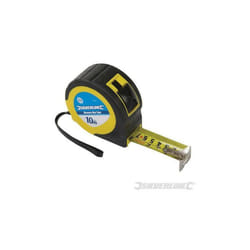 Silverline - metro flessibile flessometro riga abs 10 m x 32 mm comoda impugnatura