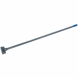 Testa in acciaio e e manico tubolare in solido acciaio, con base da 125 mm per accedere agli angoli. Per compattare il terren ...