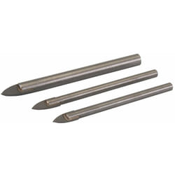 Silverline - 217584 Set di Punte per Vetro/Piastrelle, 3 pce, Set