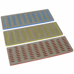 Lime di affilatura diamantate con codice colori. Da utilizzare asciutte o umide. Per affilare coltelli da tasca, scalpelli, f ...