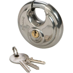 Silverline - Lucchetto a disco in acciaio inox 70 mm