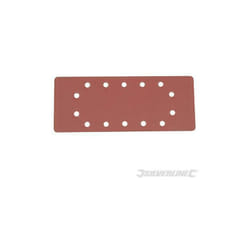 Silverline - Fogli di levigatura 1/2 a fissaggio strappo pre-forati in ossido di alluminio varie grane-Grana 60