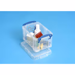 Really Useful Boxes 0.7C, Armadietto portaoggetti, Trasparente, Rettangolare, Polipropilene (PP), Monocromatico, 0,7 L