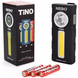 TiNO è una torcia sottile ed ergonomica con un faretto da 300 lumen e una luce da lavoro da 250 lumen. Dotato di dimmerazione ...