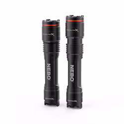 NEBO RedlineX, Torcia a mano, Nero, Alluminio, Pulsanti, LED, 180 lm