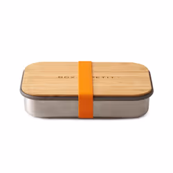 black+blum BAM-SB003, Scatola, Rettangolare, Arancione, Argento, Legno, Silicone, Acciaio inox, Legno, 150 mm, 220 mm