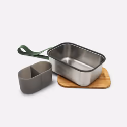 black+blum BAM-SB-L010 recipiente per cibo Rettangolare Scatola 1,25 L Oliva, Acciaio inox 1 pz - Vista aggiuntiva 4