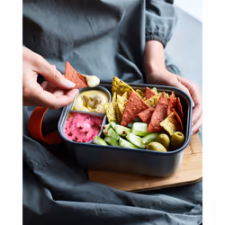 black+blum BAM-SB-L010 recipiente per cibo Rettangolare Scatola 1,25 L Oliva, Acciaio inox 1 pz - Vista aggiuntiva 5