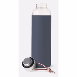 black+blum GR-WB-M015 borraccia Uso quotidiano 0,6 ml Vetro, Nylon, Polipropilene (PP), Silicone, Acciaio inox Grigio - Vista aggiuntiva 2