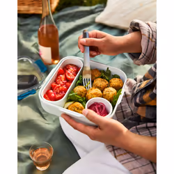 black+blum BAO-BA005 contenitore portapranzo Contenitore per il pranzo 1 L Silicone, Acciaio inox Acciaio inox, Turchese 1 pz - Vista aggiuntiva 4