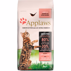 Applaws 4023, Adulto, Tutte le razze, Pollo, Salmone, 2 kg