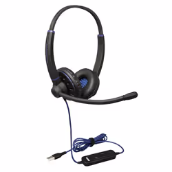JPL Commander-2 V2 Auricolare Cablato A Padiglione Ufficio USB tipo A Nero, Blu - Vista aggiuntiva 8