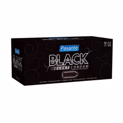 Pasante Black Velvet, Preservativo maschile, Liscio, Nero, 55 mm, 190 mm, CE