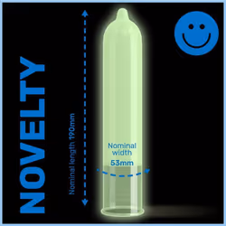 Pasante *Glow* 3 pz Preservativi