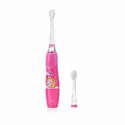 Brush-Baby 5060178101447 spazzolino elettrico Bambino Spazzolino a vibrazione Rosa, Trasparente