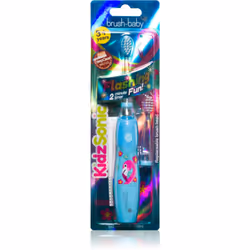Lo spazzolino sonico Brush Baby KidzSonic funziona sul principio delle vibrazioni soniche che consentono un movimento e una c ...