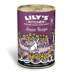 Lily's Kitchen 5060184242028 cibo umido per cani Frutta, Turchia, Vegetale Senior 400 g