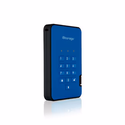 iStorage diskAshur 2 disco rigido esterno 1 TB 5400 Giri/min USB tipo A 3.2 Gen 1 (3.1 Gen 1) Blu - Vista aggiuntiva 2