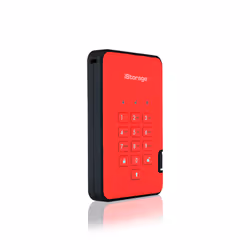 iStorage diskAshur 2 disco rigido esterno 500 GB 5400 Giri/min USB tipo A 3.2 Gen 1 (3.1 Gen 1) Rosso - Vista aggiuntiva 2