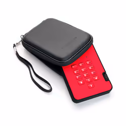 iStorage diskAshur 2 disco rigido esterno 500 GB 5400 Giri/min USB tipo A 3.2 Gen 1 (3.1 Gen 1) Rosso - Vista aggiuntiva 5