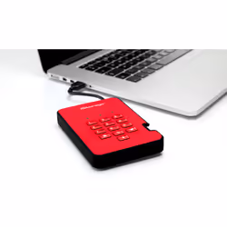 iStorage diskAshur 2 disco rigido esterno 1 TB 5400 Giri/min USB tipo A 3.2 Gen 1 (3.1 Gen 1) Rosso - Vista aggiuntiva 6