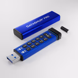 iStorage datAshur Pro, 4 GB, USB tipo A, 3.2 Gen 1 (3.1 Gen 1), 170 MB/s, Sleeve, Blu