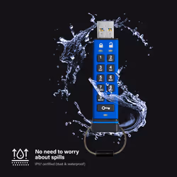 iStorage datAshur Pro unità flash USB 4 GB USB tipo A 3.2 Gen 1 (3.1 Gen 1) Blu