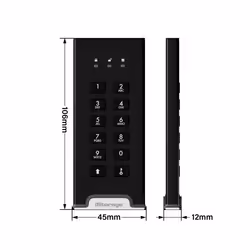 iStorage diskAshur M2 PIN 2 TB USB Type-A / USB Type-C 3.2 Gen 1 (3.1 Gen 1) Nero - Vista aggiuntiva 4