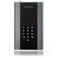 iStorage diskAshur DT 2 disco rigido esterno 20 TB USB di tipo B 3.2 Gen 1 (3.1 Gen 1) Nero, Grigio