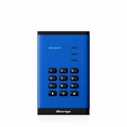 iStorage diskAshur3 HDD disco rigido esterno 2 TB USB tipo-C 3.2 Gen 1 (3.1 Gen 1) Blu - Vista aggiuntiva 6