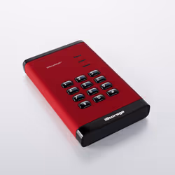 iStorage diskAshur3 HDD disco rigido esterno 500 GB USB tipo-C 3.2 Gen 1 (3.1 Gen 1) Rosso - Vista aggiuntiva 3
