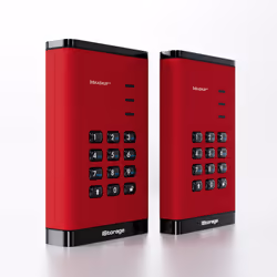 iStorage diskAshur3 HDD disco rigido esterno 1 TB USB tipo-C 3.2 Gen 1 (3.1 Gen 1) Rosso - Vista aggiuntiva 6
