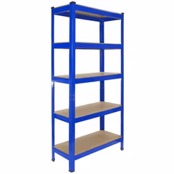 Organizza il tuo spazio con questi 10 scaffali fatti di acciaio resistente facili da montare, essendo 100% senza bulloni. Mis ...