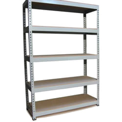 Monster Racking - Scaffale da Garage ad Incastro Q-Rax Scaffali per Garage Scaffalature Officina in Acciaio e mdf Senza Bulloni Mensole per Garage