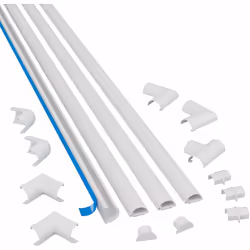 La canalina D-Line 20 x 10 mm per cavi elettrici offre una soluzione ideale per organizzare cavi singoli e può essere usata c ...