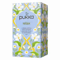 Pukka Relax, Tè alle erbe, 40 g, Camomilla, CE, 1 pz, Scatola di carta