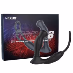 Nexus SIMUL8 Massaggiatore prostatico Nero Silicio 1 pz
