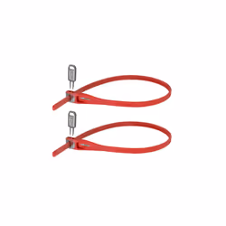 Hiplok Z Lok, Fascetta di serraggio, Rosso, Plastica, Chiave, 400 mm