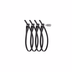Hiplok Z LOK, Fascetta di serraggio, Nero, Acciaio, 20 g, 40 cm, 4 pz