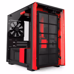 NZXT H200i Mini Tower Nero, Rosso