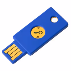 Yubico Security Key NFC, Windows, Mac OS, Linux, Blu, USB-A, FIDO 2 Certified, FIDO Universal 2nd Factor (U2F) Certified