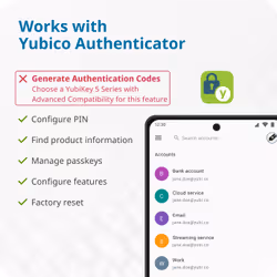 Yubico 8880001089 autenticatore di hardware - Vista aggiuntiva 8