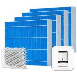 Meaco - Armin® Pack 4x pastiglie Evaporation & Silvertex® per Armin® 680ml - Compatibile con gli umidificatori, senza calcare, antimicrobico, di