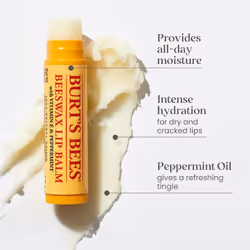 Burt's Bees Balsamo labbra Cera d'api e olio di menta piperita 1 St
